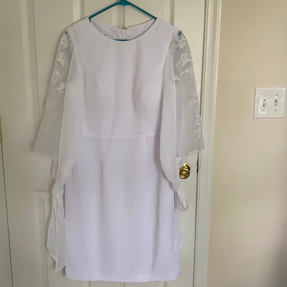 White Azazie Dress NWT